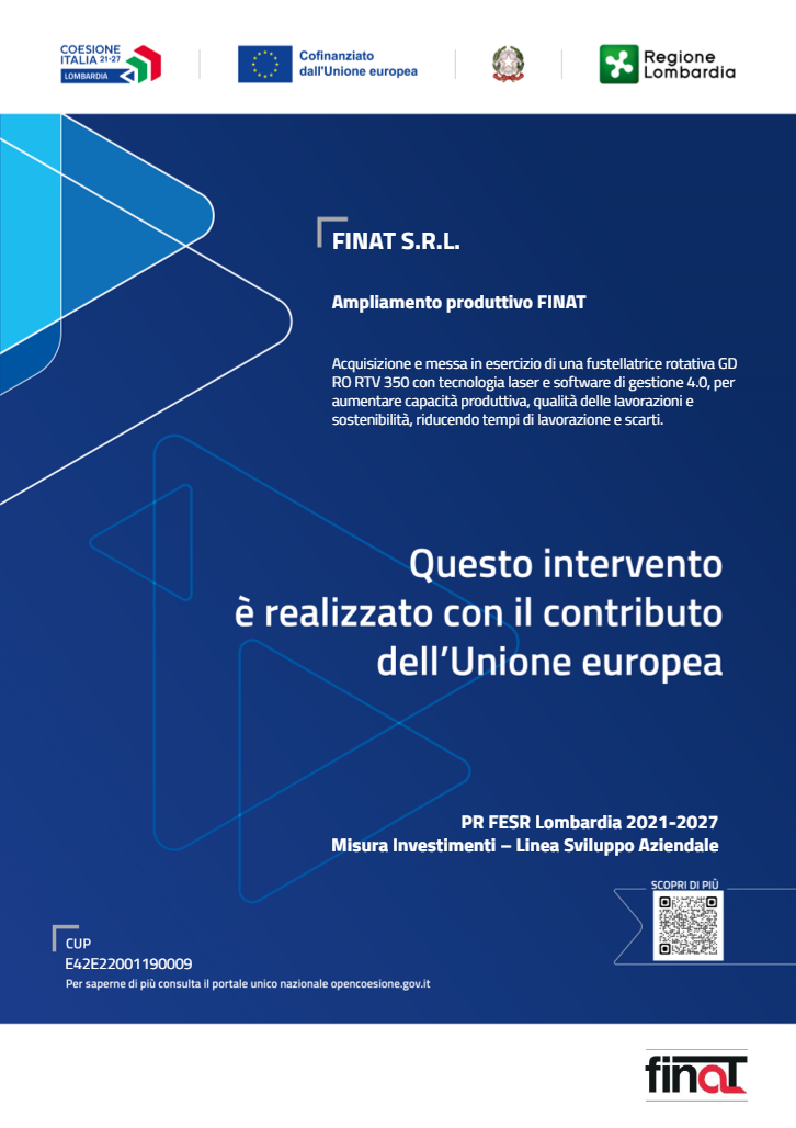 PR FESR Lombardia - Finat SRL
